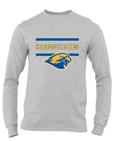 Channelview Falcons Mascot #4 Men's Premium LS T-Shirt