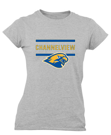 Channelview Falcons Mascot #4 Women's Premium SS T-Shirt