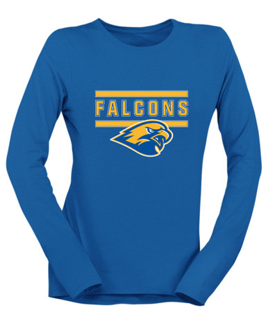 Channelview Falcons Mascot #5 Women's Premium LS T-Shirt