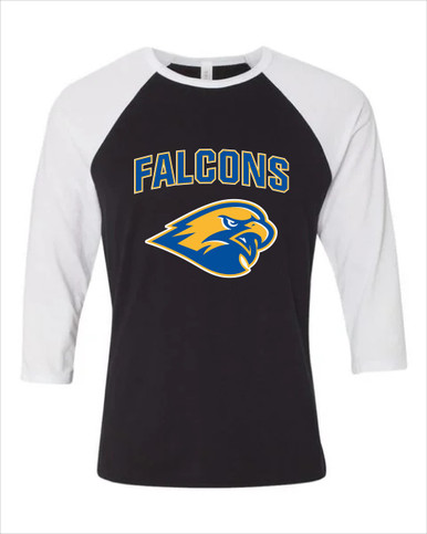 Channelview Falcons Mascot #6 Women's Baseball T-Shirt