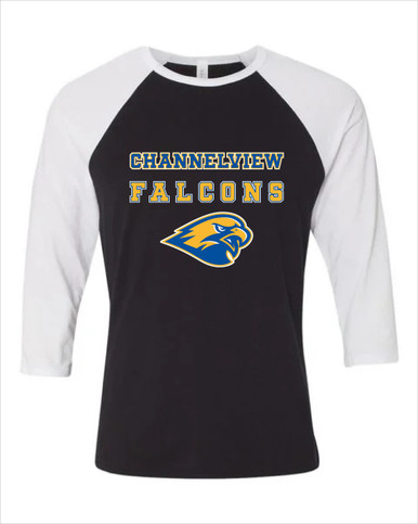 Channelview Falcons Spirit Men's Baseball T-Shirt