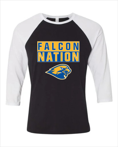 Channelview Falcons Nation #1 Men's Baseball T-Shirt