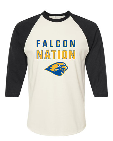 Channelview Falcons Nation #2 Women's Baseball T-Shirt