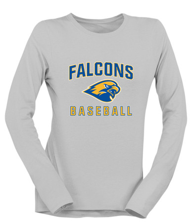 Channelview Falcons Baseball #1 Women's LS T-Shirt