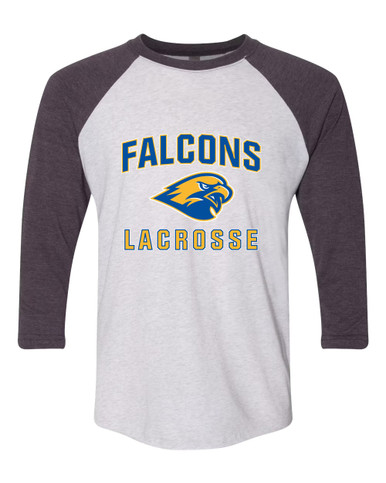 Channelview Falcons Lacrosse Men's Baseball T-Shirt