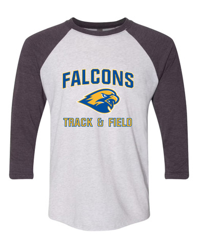 Channelview Falcons Track & Field Men's Baseball T-Shirt