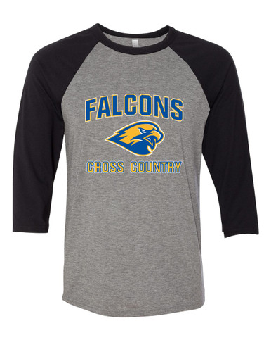 Channelview Falcons Cross Country Men's Baseball T-Shirt