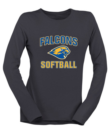 Channelview Falcons Softball #1 Women's Premium LS T-Shirt