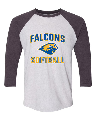 Channelview Falcons Softball #1 Women's Baseball T-Shirt