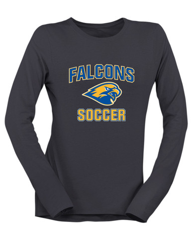 Channelview Falcons Soccer #1 Women's LS T-Shirt