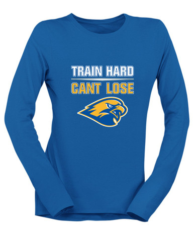 Channelview Falcons Train Hard, Can't Lose Women's LS T-Shirt