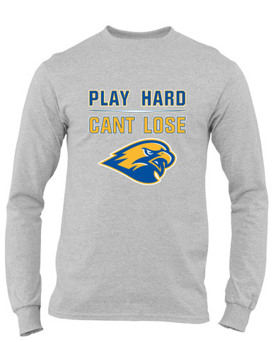 Channelview Falcons Play Hard, Can't Lose Men's LS T-Shirt