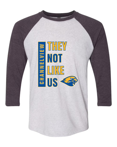 Channelview Falcons They Not Like Us #1 Men's Baseball T-Shirt