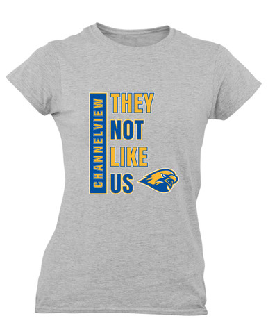 Channelview Falcons They Not Like Us #1 Women's Premium SS T-Shirt
