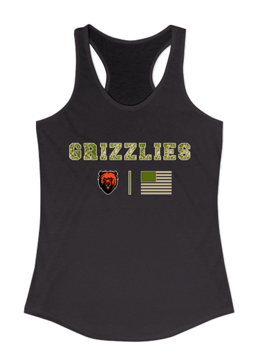 California Grizzlies Camo Flag Women's Tank Top