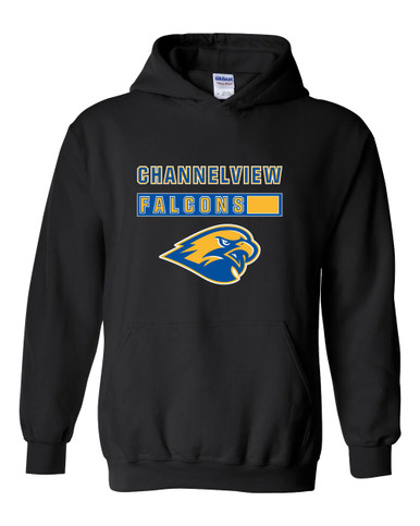 Channelview Falcons Mascot #7 Men's Hoodie