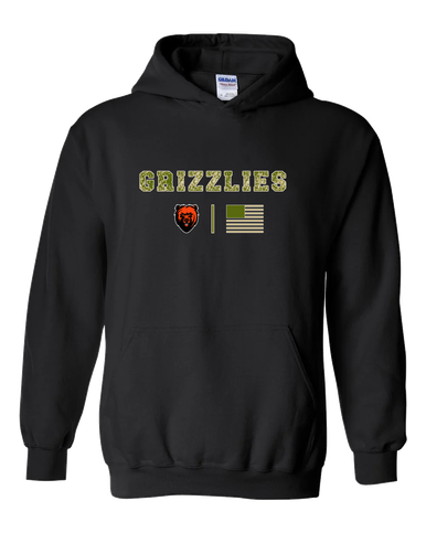 California Grizzlies Camo Flag Men's Hoodie