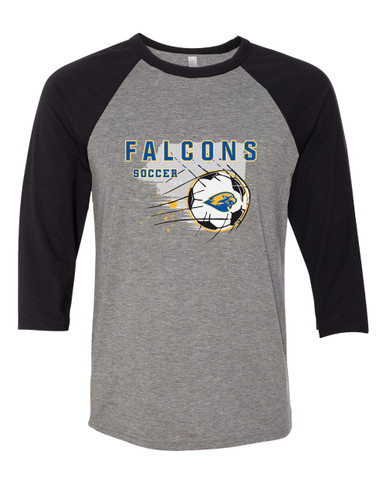 Channelview Falcons Soccer #2 Men's Baseball T-Shirt