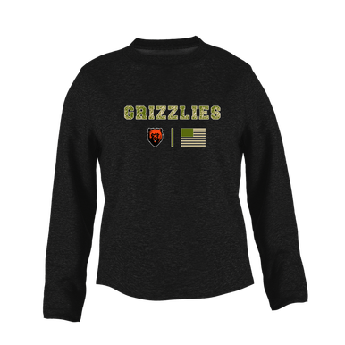 California Grizzlies Camo Flag Women's Sweatshirt