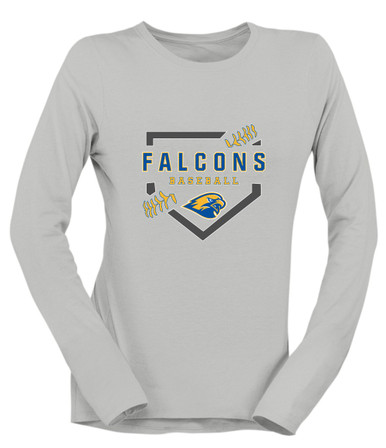 Channelview Falcons Baseball #2 Women's Premium LS T-Shirt