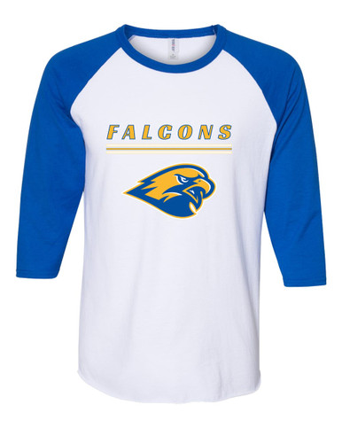 Channelview Falcons Mascot #8 Women's Baseball T-Shirt