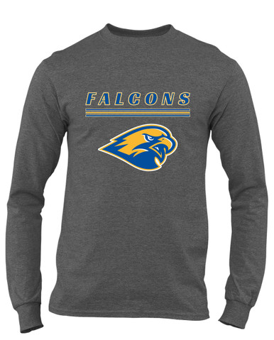Channelview Falcons Mascot #8 Men's LS T-Shirt