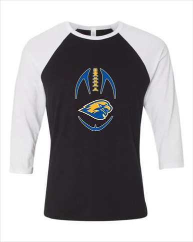 Channelview Falcons Football #4 Women's Baseball T-Shirt