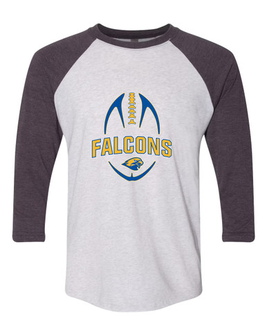 Channelview Falcons Football #5 Women's Baseball T-Shirt