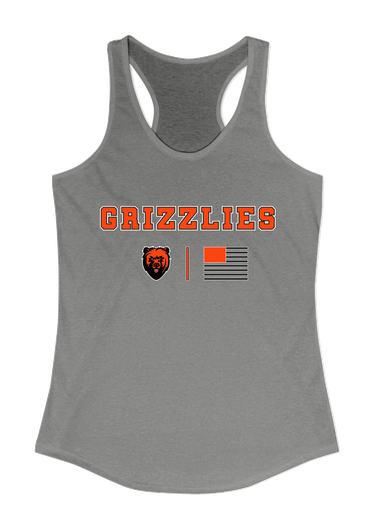 California Grizzlies Team Colors Flag Women's Tank Top