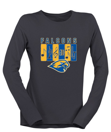 Channelview Falcons Band # 2 Women's LS T-Shirt