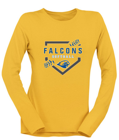 Channelview Falcons Softball #2 Women's LS T-Shirt