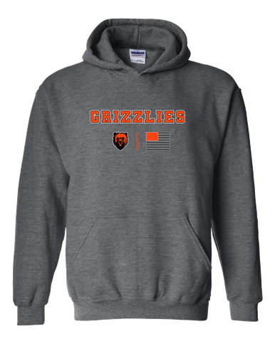 California Grizzlies Team Colors Flag Men's Hoodie