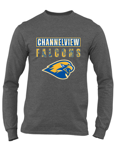 Channelview Falcons Mascot #9 Men's Premium LS T-Shirt