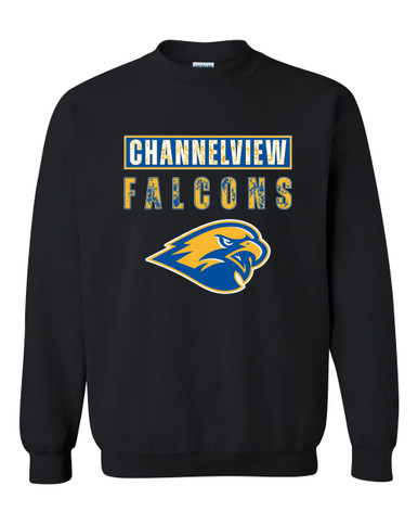 Channelview Falcons Mascot #9 Men's Sweatshirt