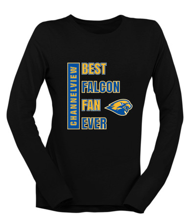 Channelview Falcons Best Falcon Fan Women's LS T-Shirt