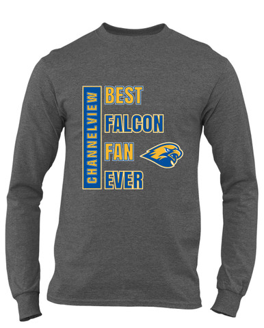 Channelview Falcons Best Falcon Fan Men's LS T-Shirt