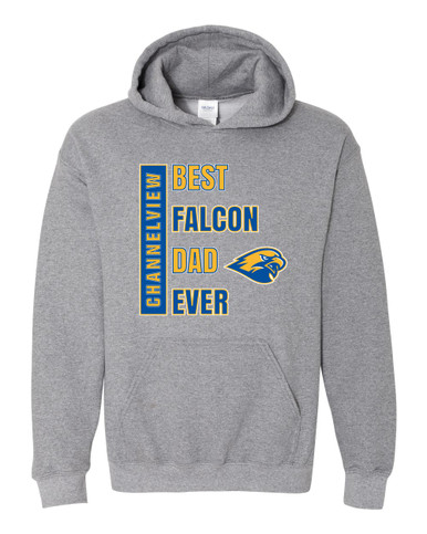 Channelview Falcons Best Falcon Dad Men's Hoodie