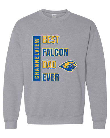Channelview Falcons Best Falcon Dad Men's Sweatshirt