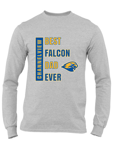 Channelview Falcons Best Falcon Dad Men's LS T-Shirt