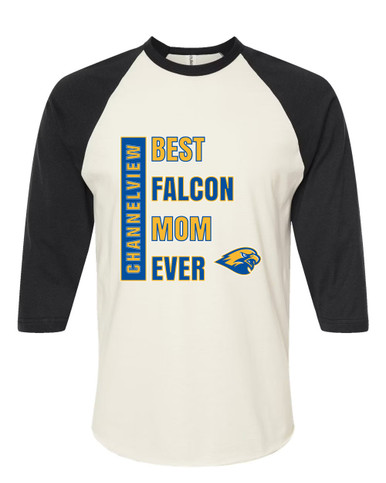 Channelview Falcons Best Falcon Mom Women's Baseball T-Shirt