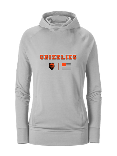 California Grizzlies Team Colors Flag Women's Hoodie