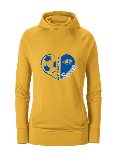 Channelview Falcons Heart Soccer Women's Hoodie