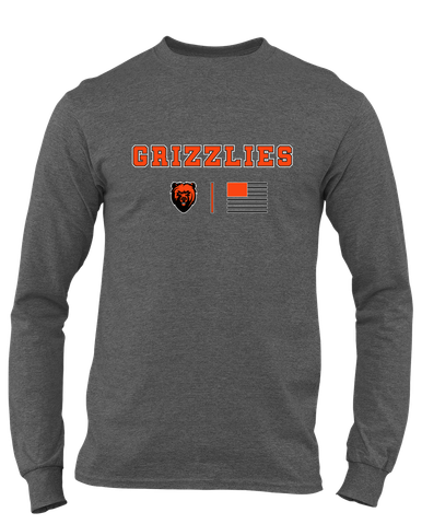 California Grizzlies Team Colors Flag Men's Premium LS T-Shirt