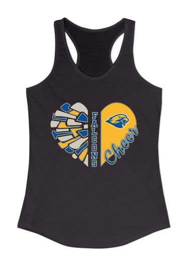 Channelview Falcons Heart Cheer Women's Tank Top
