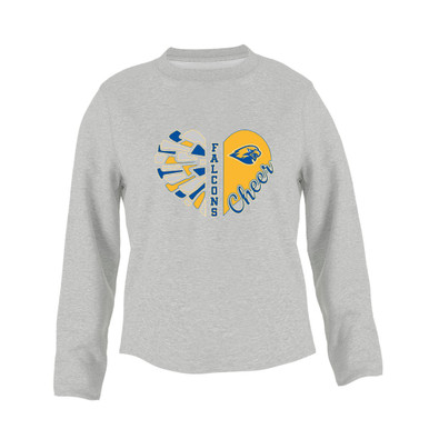 Channelview Falcons Heart Cheer Women's Sweatshirt