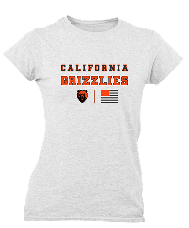 California Grizzlies Spirit Flag Women's SS T-Shirt