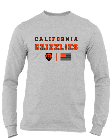 California Grizzlies Spirit Flag Men's LS T-Shirt