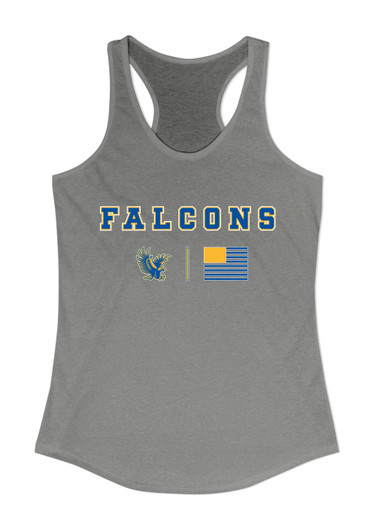 Channelview Falcons Flying Team Colors Flag Women's Tank Top