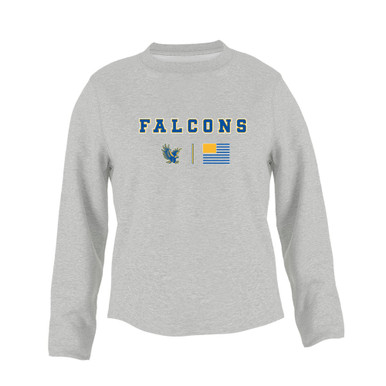 Channelview Falcons Flying Team Colors Flag Women's Sweatshirt