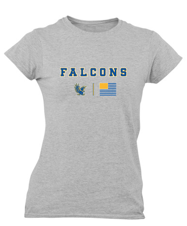 Channelview Falcons Flying Team Colors Flag Women's SS T-Shirt